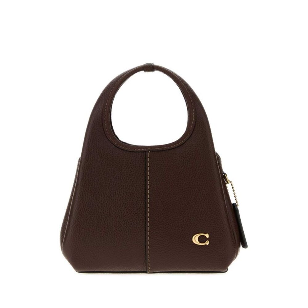 Coach New York Women Brown Leather Lena 19 Handbag